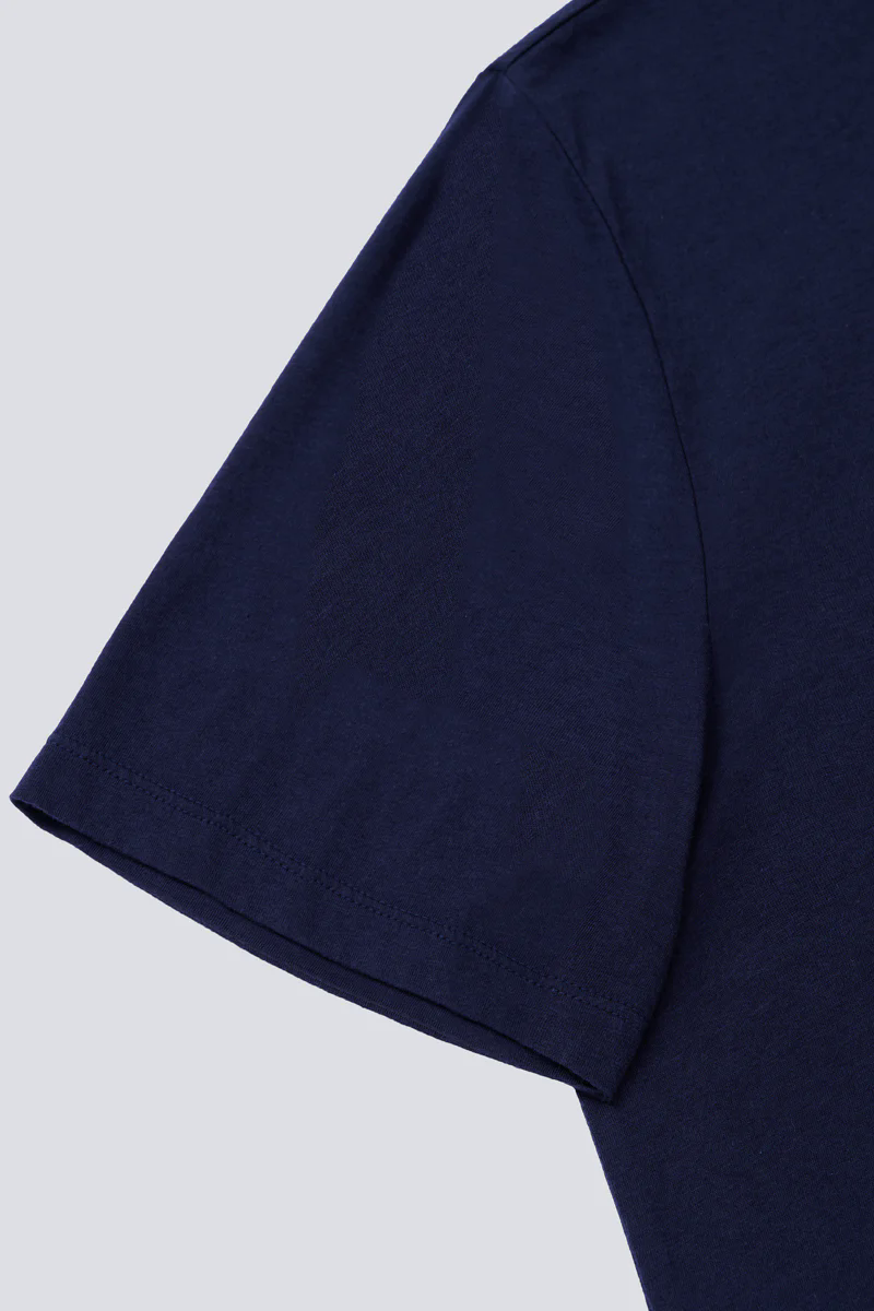 Supreme Cotton-Silk Crew Neck T-Shirt | Navy NYYD01 Supreme Cotton-Silk Crew Neck T-Shirt | Navy NYYD01