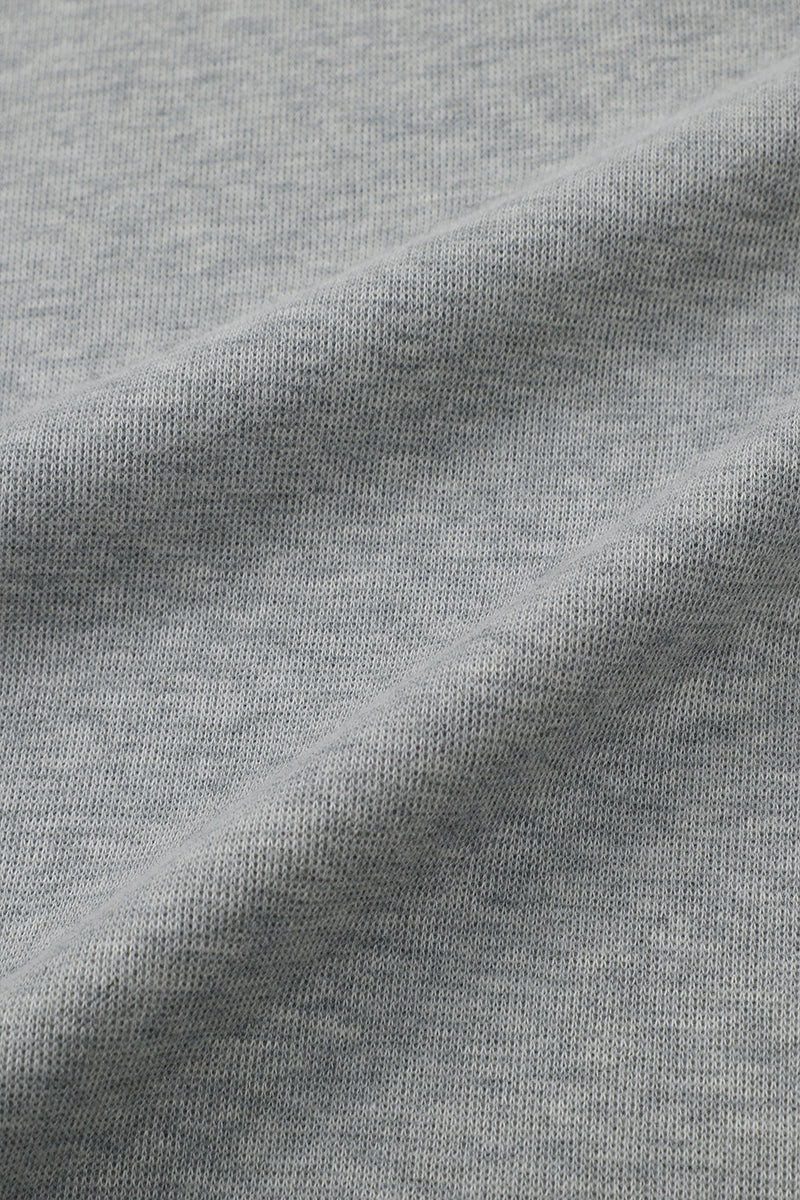 Merino-Blend French Rib Crew Neck Sweater | Grey EBC054 Merino-Blend French Rib Crew Neck Sweater | Grey EBC054