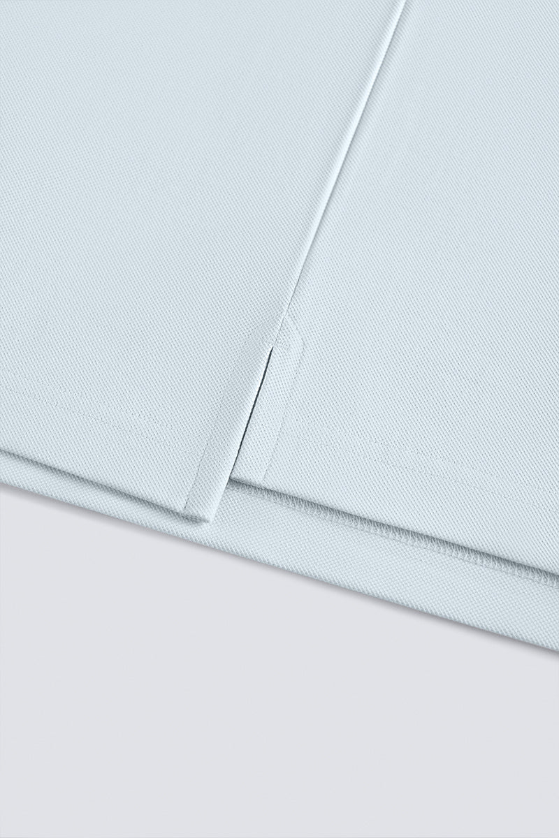 Pique Tipped Polo | Light Blue BLE237