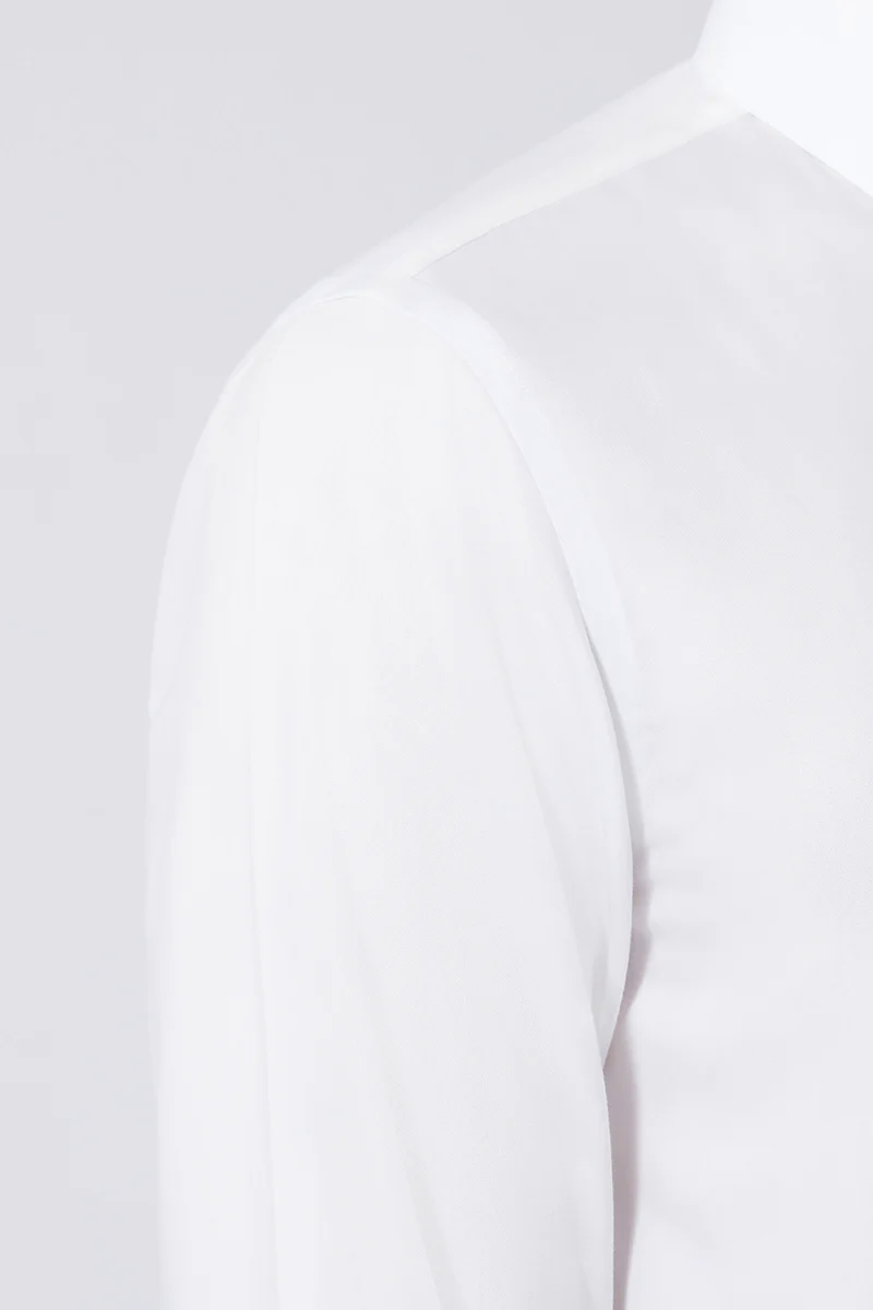 Wrinkle-Free Pinpoint Oxford Dress Shirt | White WH001Z