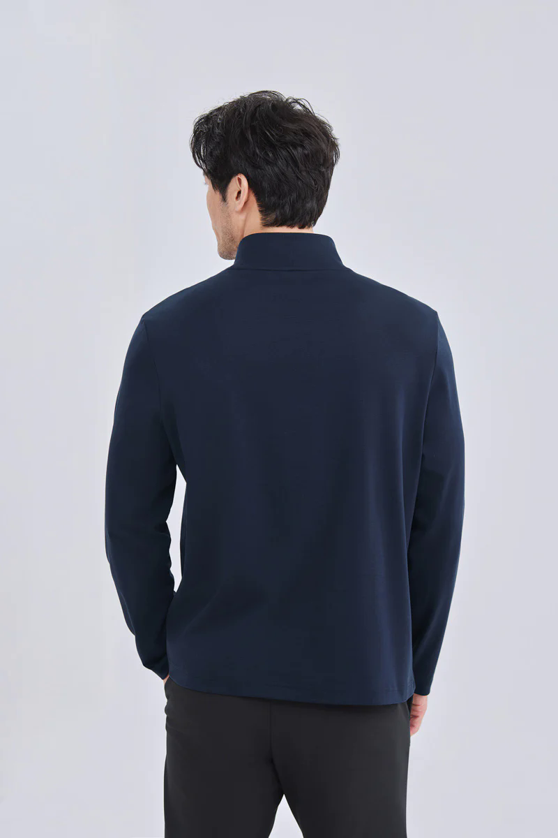 HeatGuard Mock Neck Long Sleeve T-Shirt | Navy NNY096 HeatGuard Mock Neck Long Sleeve T-Shirt | Navy NNY096