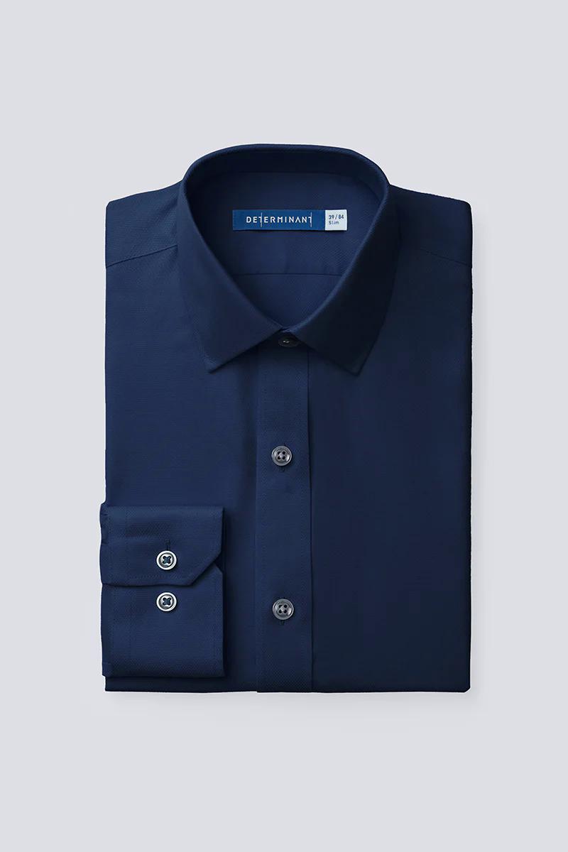 Dobby Dress Shirt | Navy NYE063 Dobby Dress Shirt | Navy NYE063