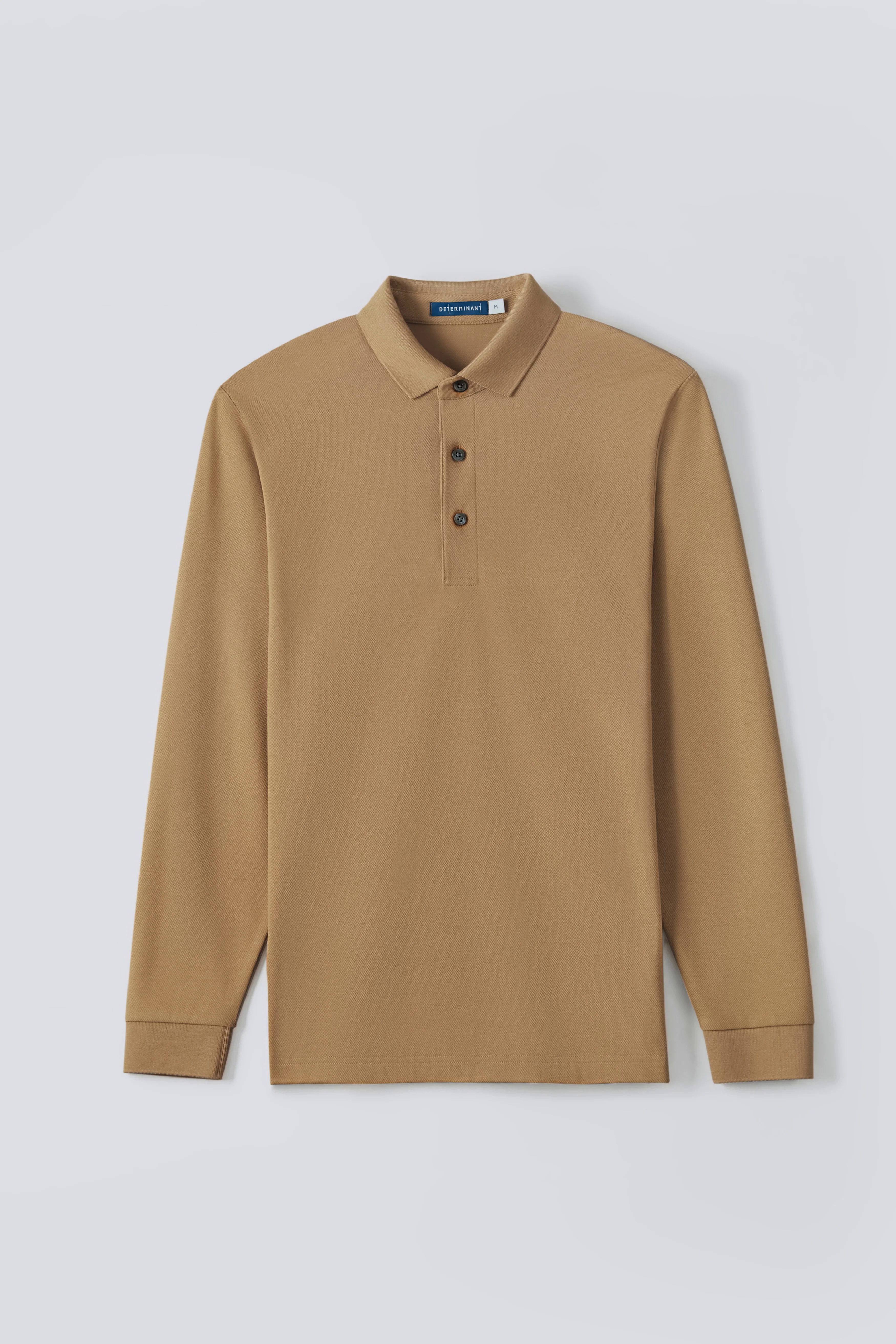 Pique Long Sleeve Polo | Khaki KE0178 Pique Long Sleeve Polo | Khaki KE0178