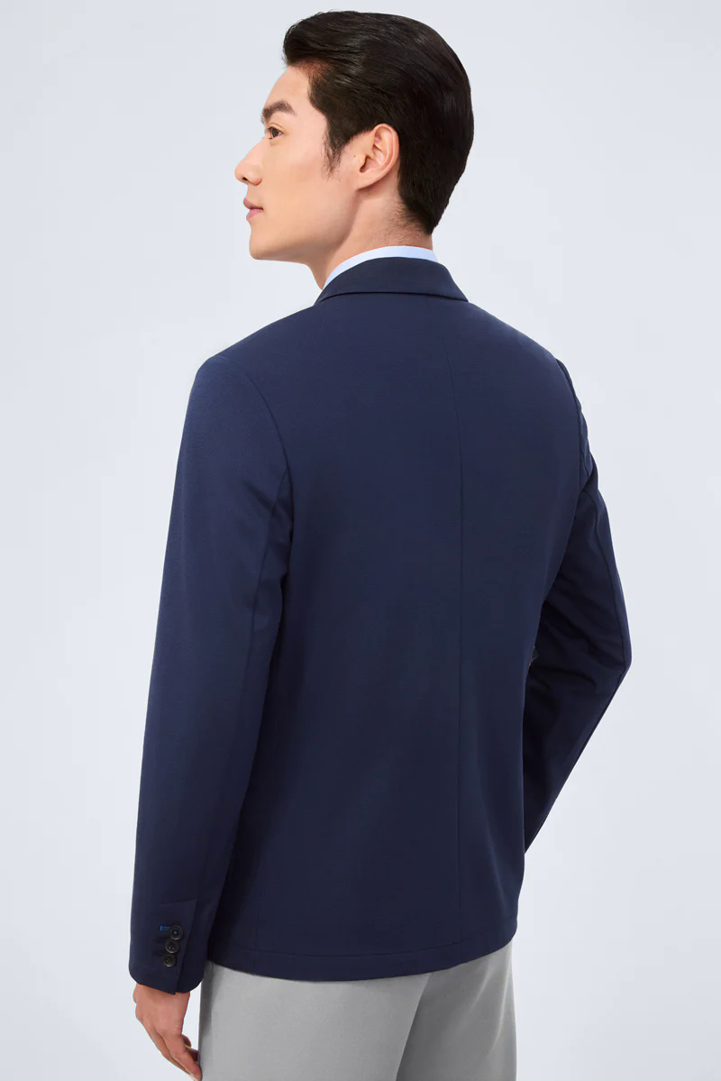 CottonSTRETCH Lightweight Knit Smart Blazer | Navy NNY096 CottonSTRETCH Lightweight Knit Smart Blazer | Navy NNY096