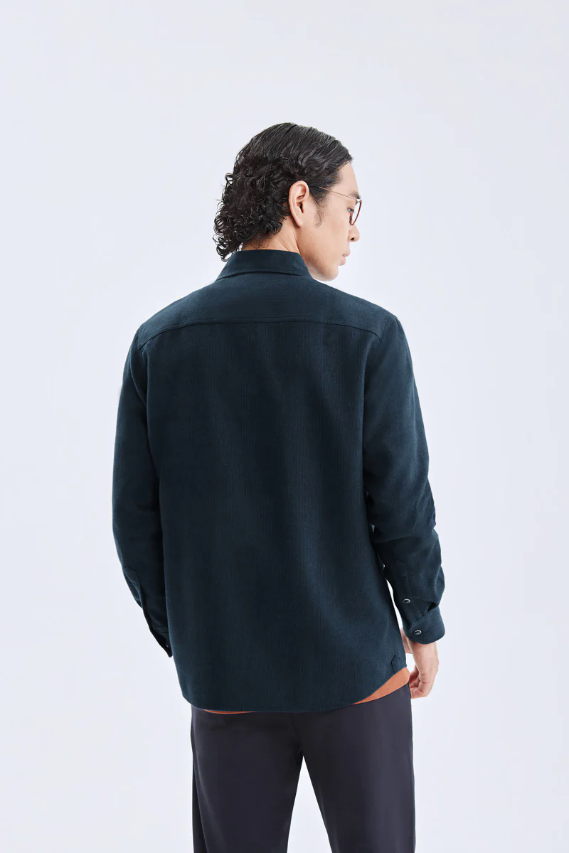 HeatGuard Casual Shirt Jacket | Navy Semi Plain 6099NZ HeatGuard Casual Shirt Jacket | Navy Semi Plain 6099NZ
