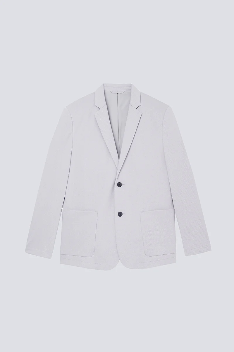 CottonSTRETCH Lightweight Knit Smart Blazer | Light Grey GYE126 CottonSTRETCH Lightweight Knit Smart Blazer | Light Grey GYE126