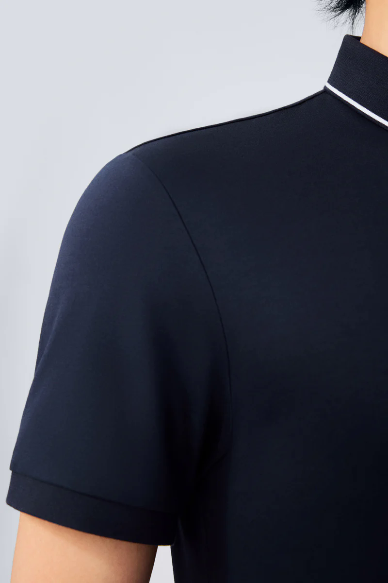Super Soft Pique Tipped Polo | Navy NNY096 Super Soft Pique Tipped Polo | Navy NNY096