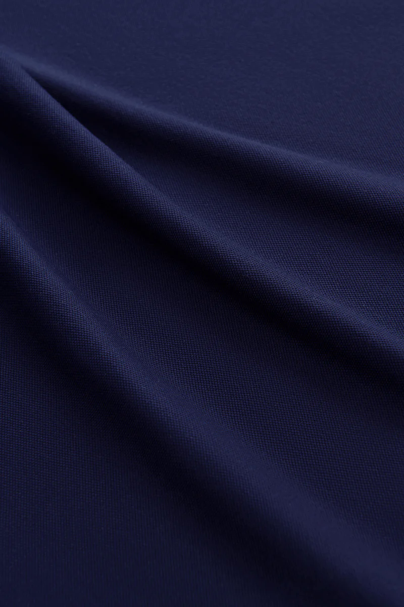Pique Contrast Collar Polo | Navy NNY096 Pique Contrast Collar Polo | Navy NNY096