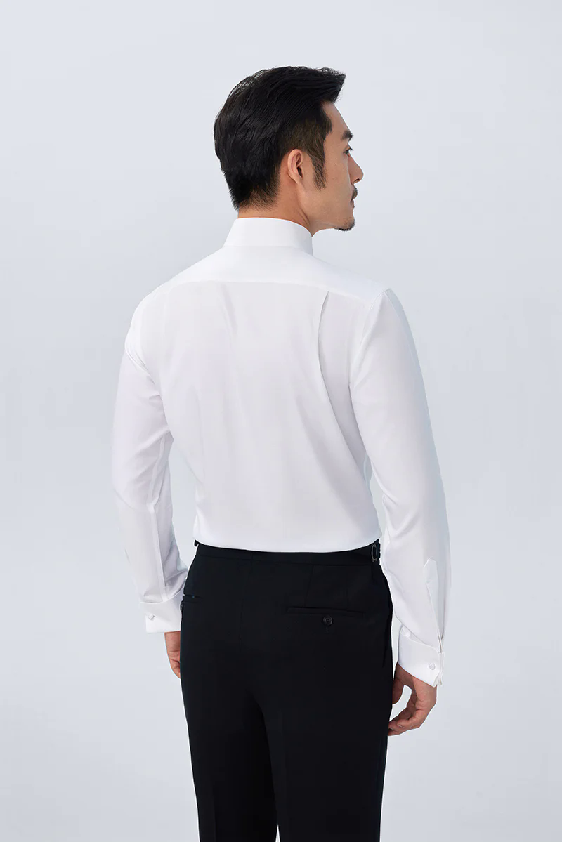 Supreme Cotton French Cuff Dress Shirt | White WH001Z