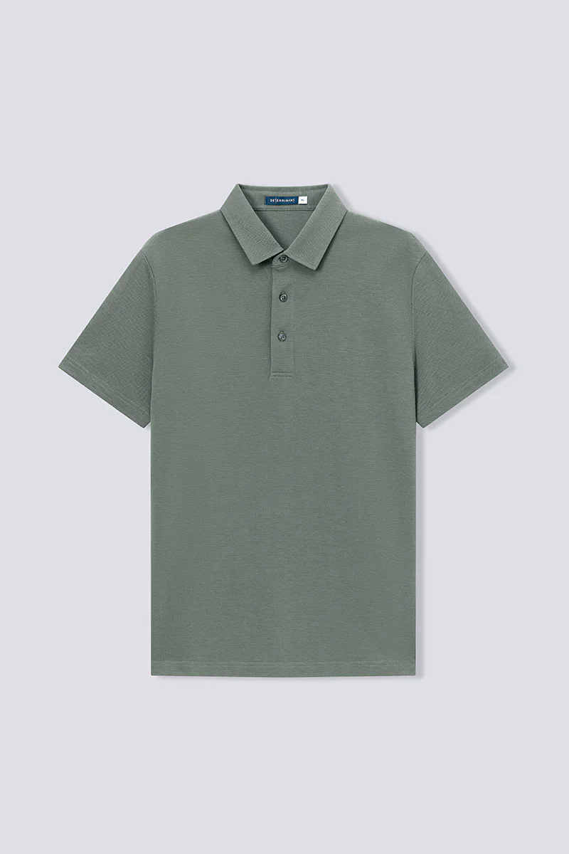 Waterless Dye Pique Polo | Olive GNYD01