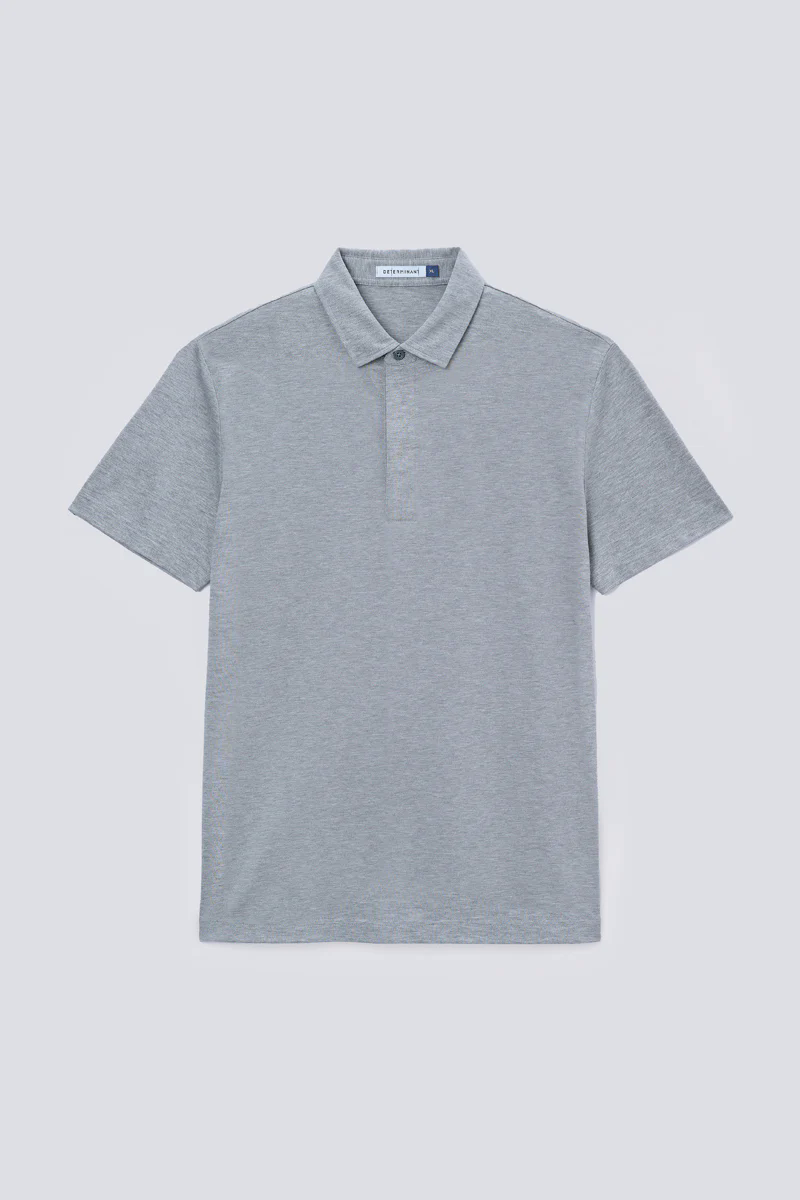 Supreme Cotton-Silk Pique Polo | Grey BC5028 Supreme Cotton-Silk Pique Polo | Grey BC5028