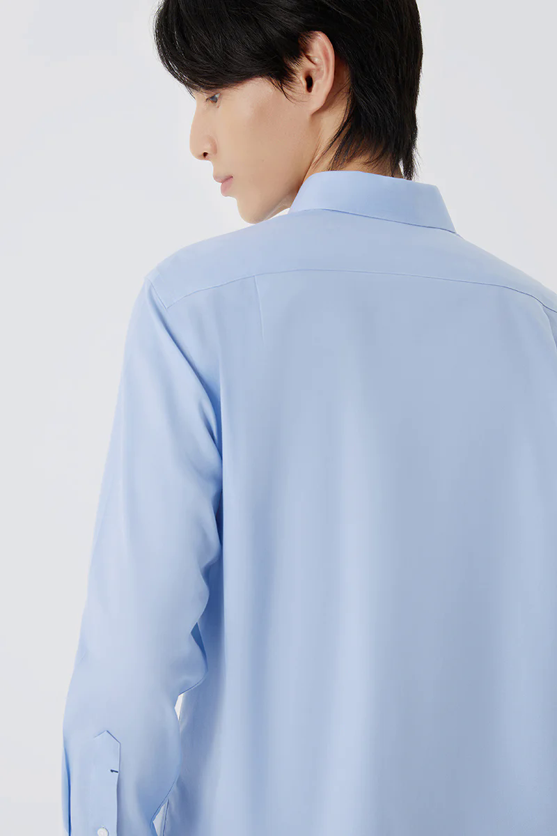 Twill Button-Down Smart Shirt | Light Blue 9773NZ Twill Button-Down Smart Shirt | Light Blue 9773NZ
