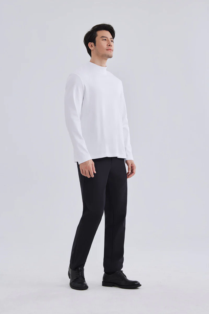 HeatGuard Mock Neck Long Sleeve T-Shirt | White WH001Z HeatGuard Mock Neck Long Sleeve T-Shirt | White WH001Z