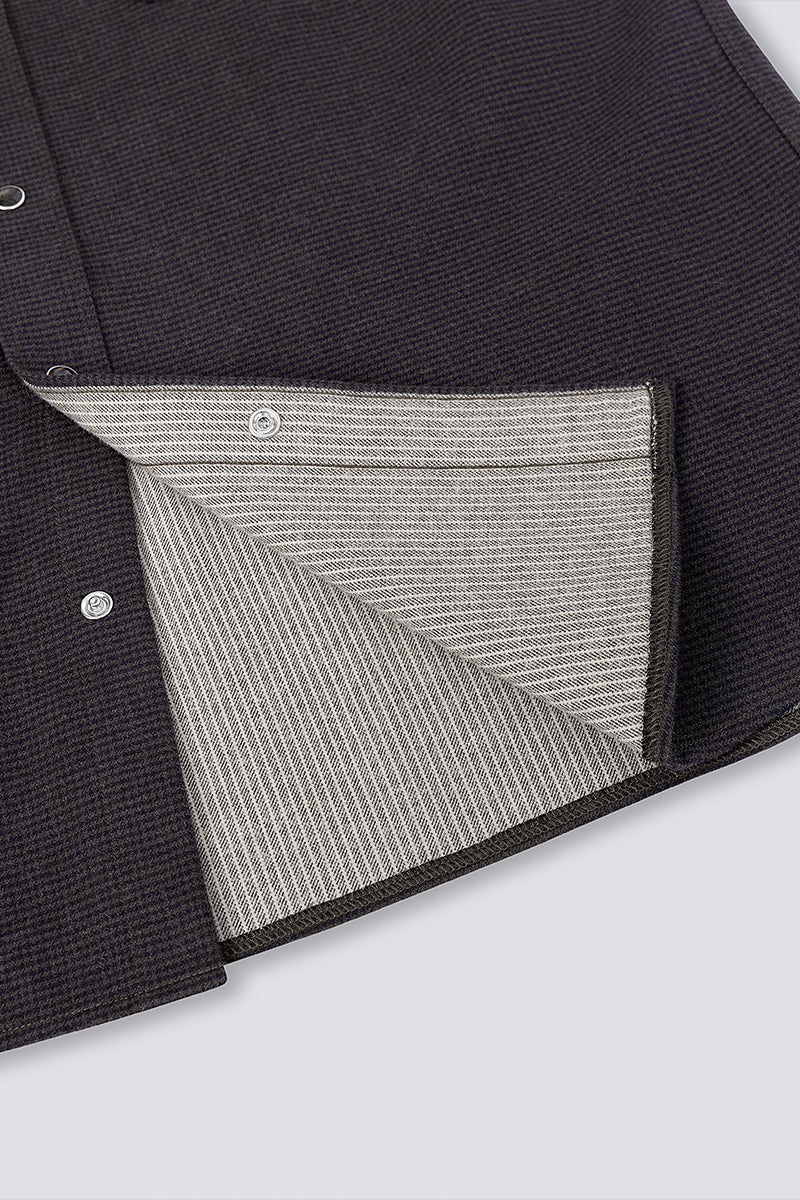 HeatGuard Casual Shirt Jacket | Brown Semi Plain 6098NZ HeatGuard Casual Shirt Jacket | Brown Semi Plain 6098NZ