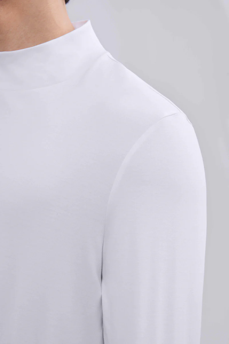 HeatGuard Mock Neck Long Sleeve T-Shirt | White WH001Z HeatGuard Mock Neck Long Sleeve T-Shirt | White WH001Z