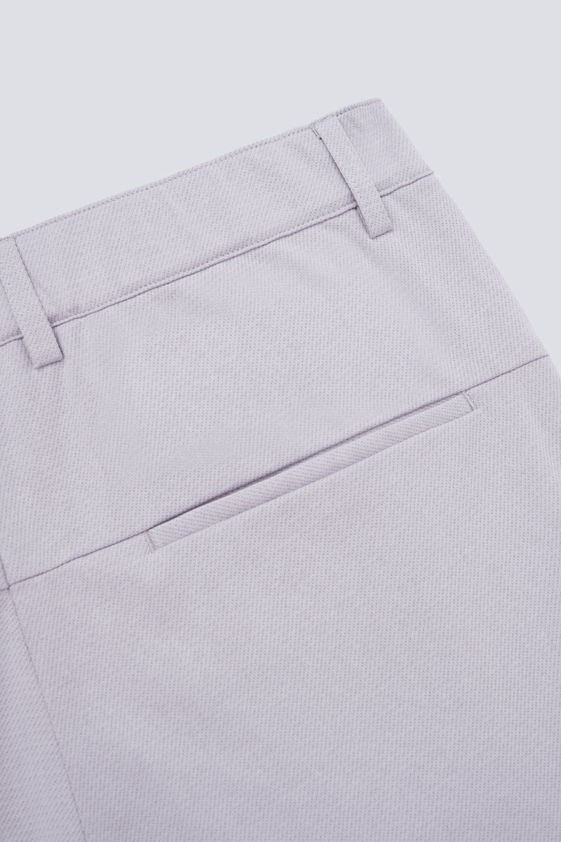 CottonSTRETCH Lightweight Knit Smart Pants | Light Grey GYE126