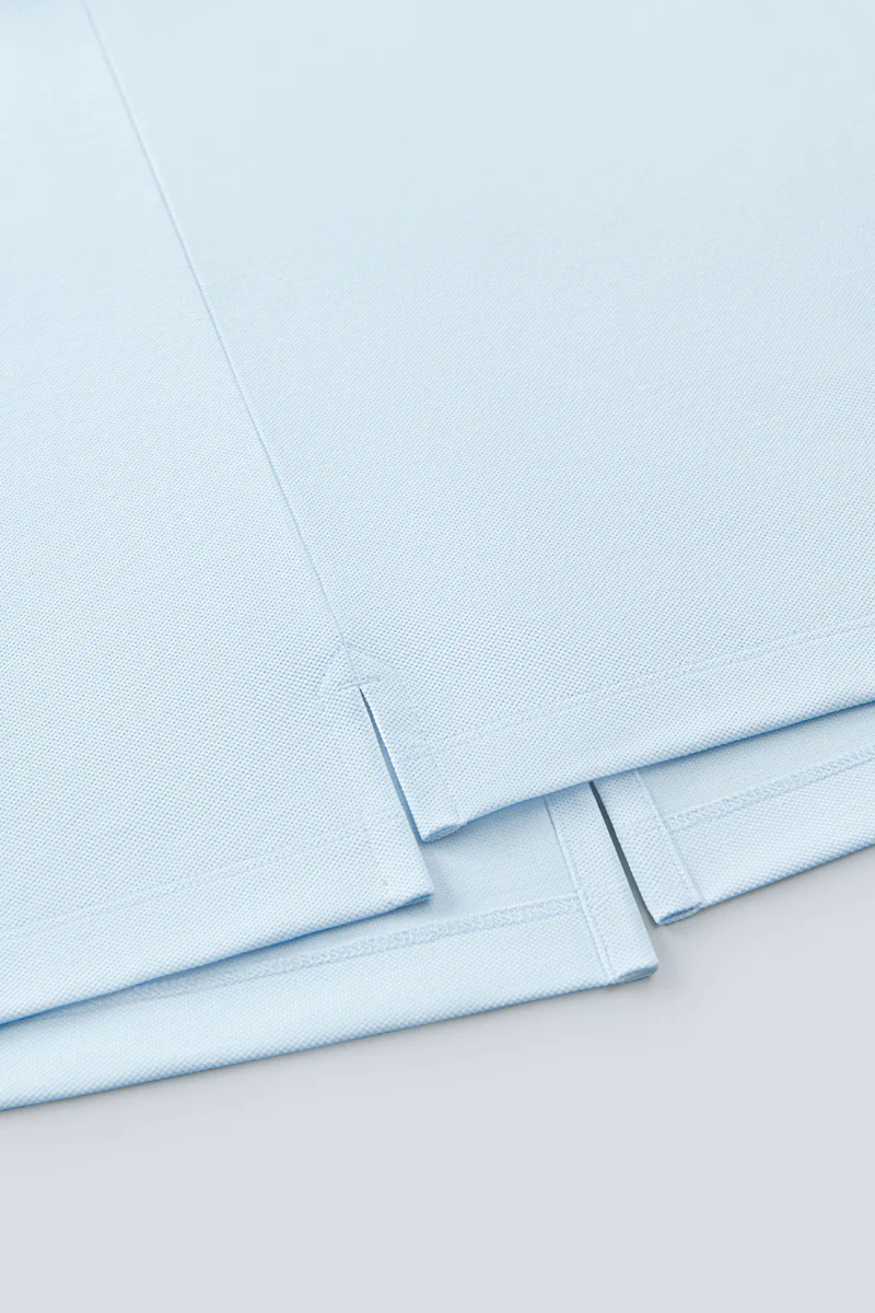 Pique Contrast Collar Polo | Light Blue BLE237 Pique Contrast Collar Polo | Light Blue BLE237