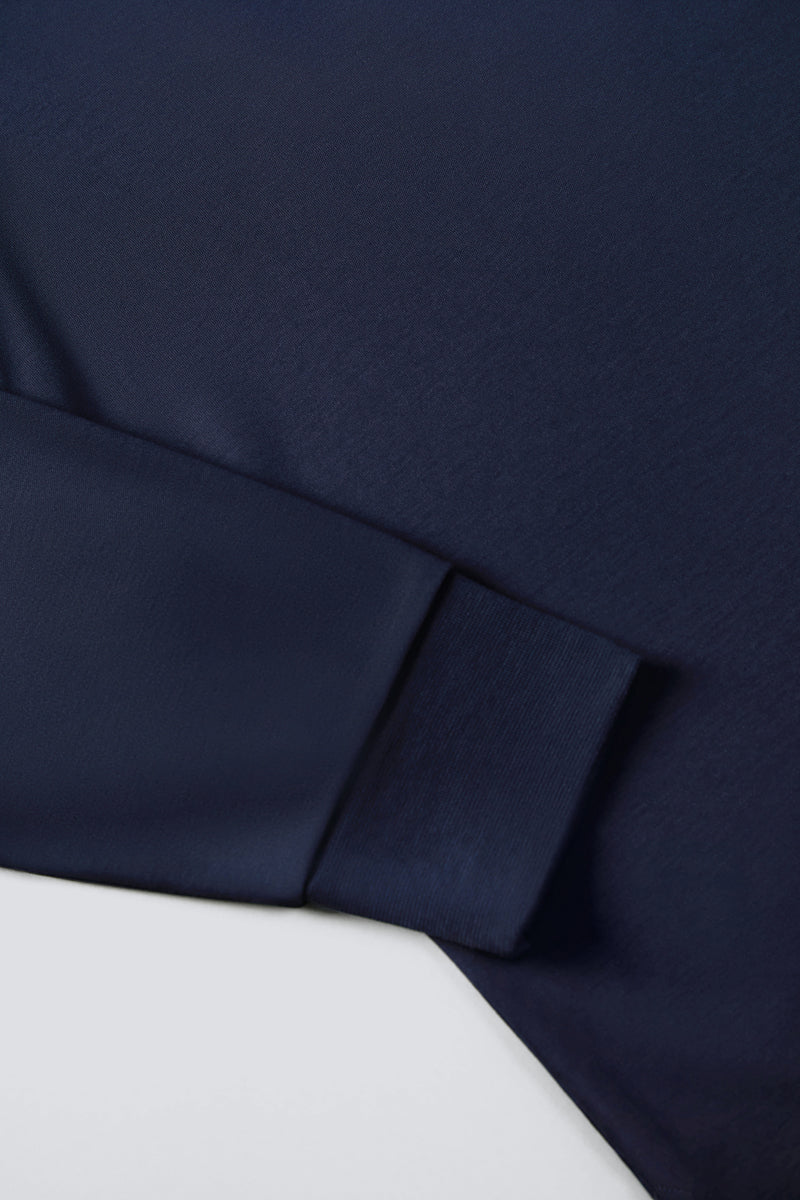 Regal Interlock Long Sleeve Rugby Shirt | Navy NNY096 Regal Interlock Long Sleeve Rugby Shirt | Navy NNY096