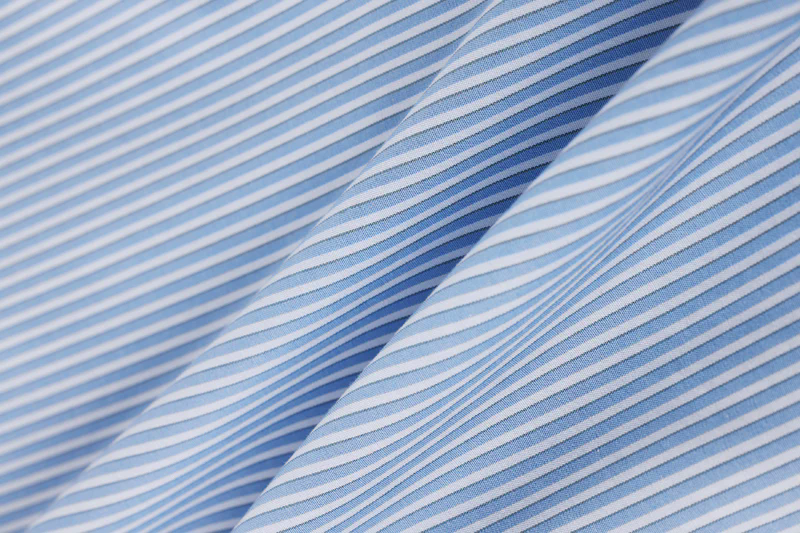 Wrinkle-Free Poplin Dress Shirt | Light Blue Stripes 25670N Wrinkle-Free Poplin Dress Shirt | Light Blue Stripes 25670N
