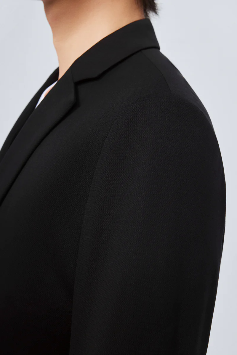 CottonSTRETCH Lightweight Knit Smart Blazer | Black BKFD01 CottonSTRETCH Lightweight Knit Smart Blazer | Black BKFD01