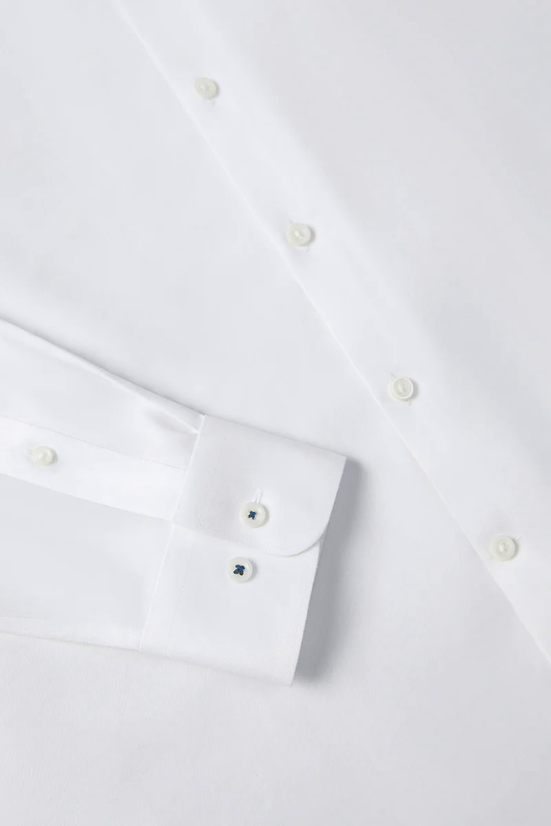 Twill Button-Down Smart Shirt | White WH001Z Twill Button-Down Smart Shirt | White WH001Z