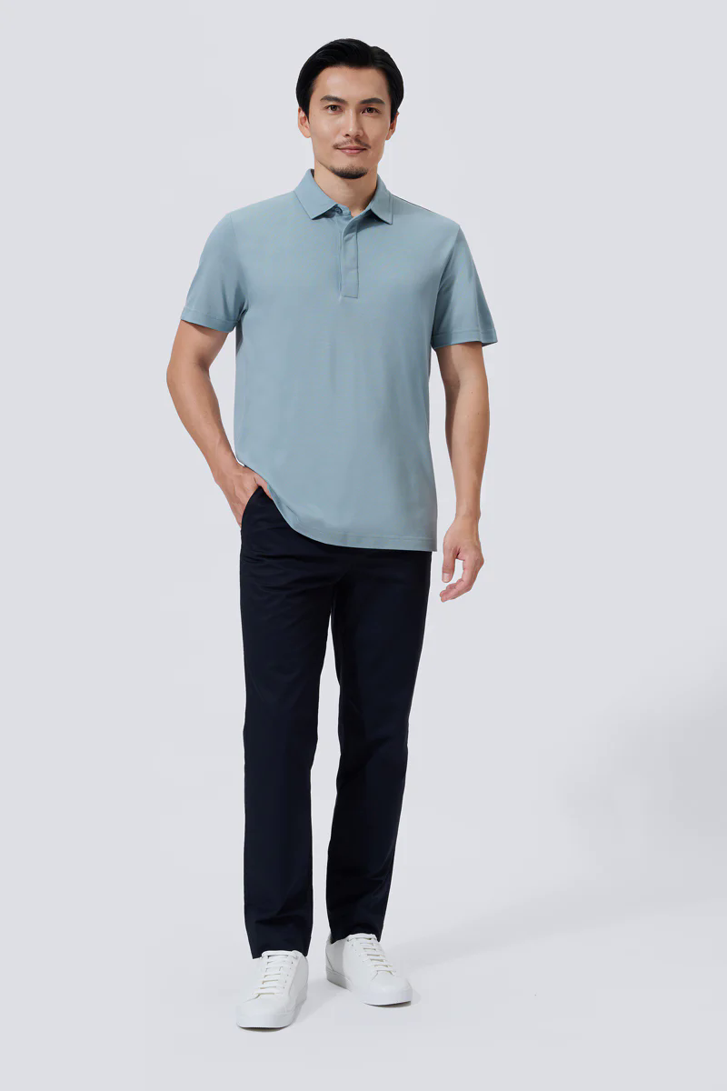 Supreme Cotton-Silk Pique Polo | Green GYE112 Supreme Cotton-Silk Pique Polo | Green GYE112