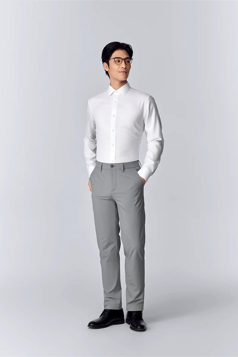 Wrinkle-Free Classic Twill Dress Shirt | White WH001Z Wrinkle-Free Classic Twill Dress Shirt | White WH001Z