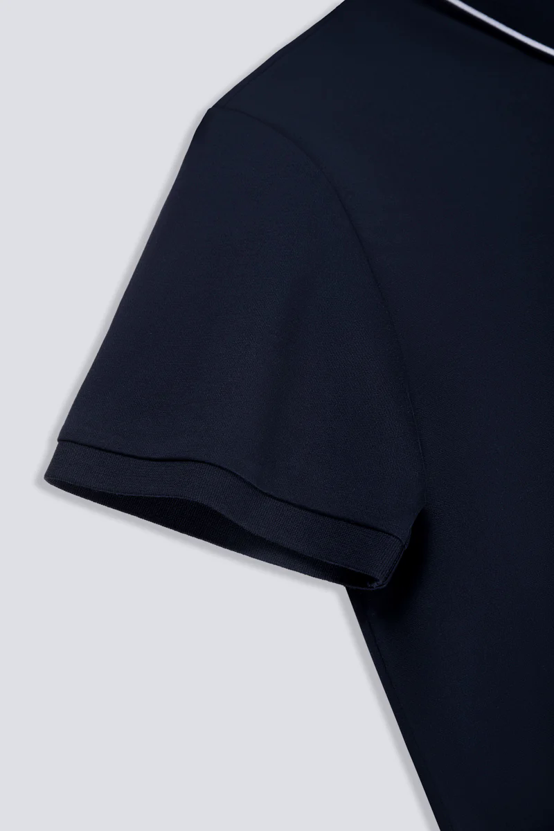 Super Soft Pique Tipped Polo | Navy NNY096 Super Soft Pique Tipped Polo | Navy NNY096