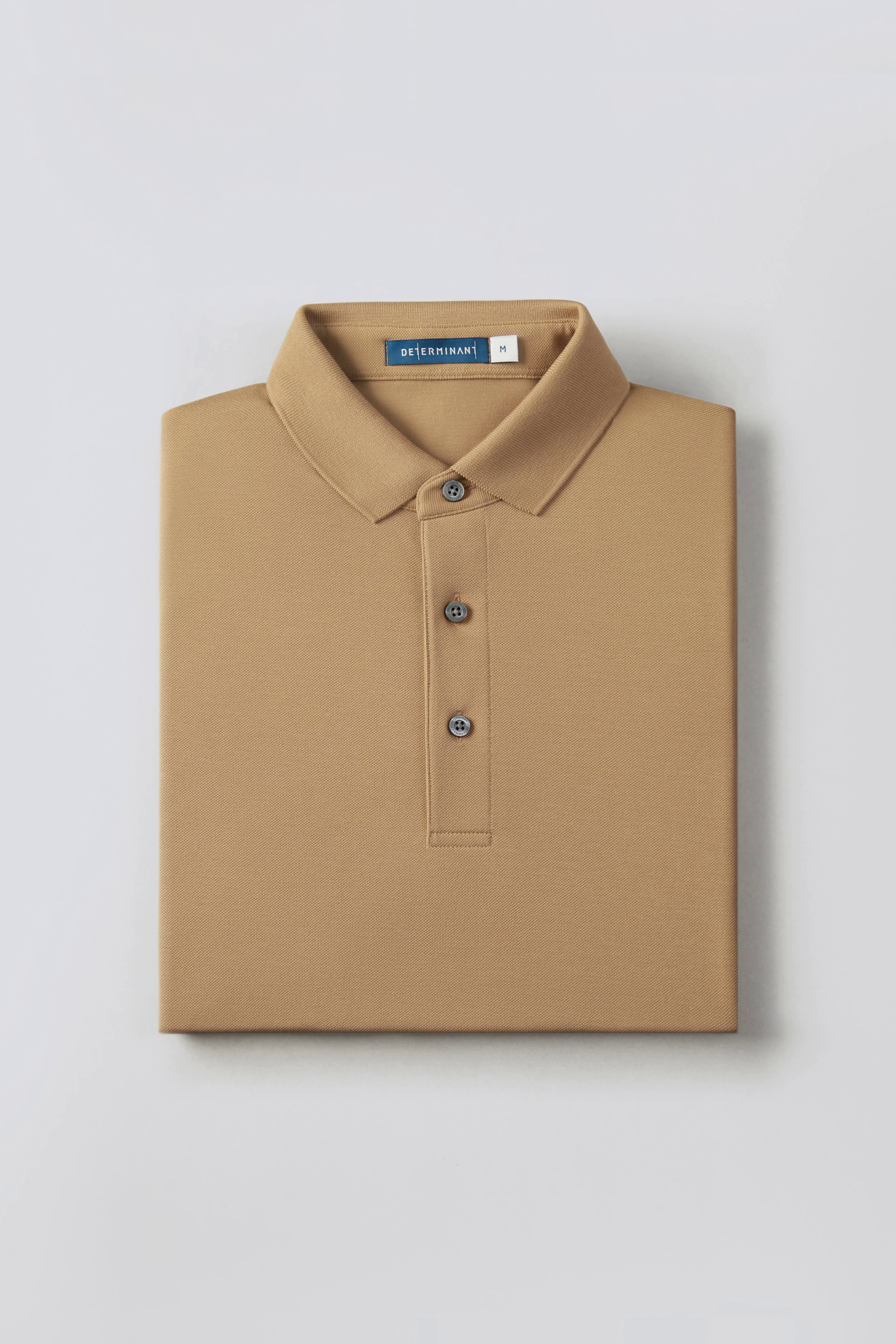 Pique Long Sleeve Polo | Khaki KE0178 Pique Long Sleeve Polo | Khaki KE0178