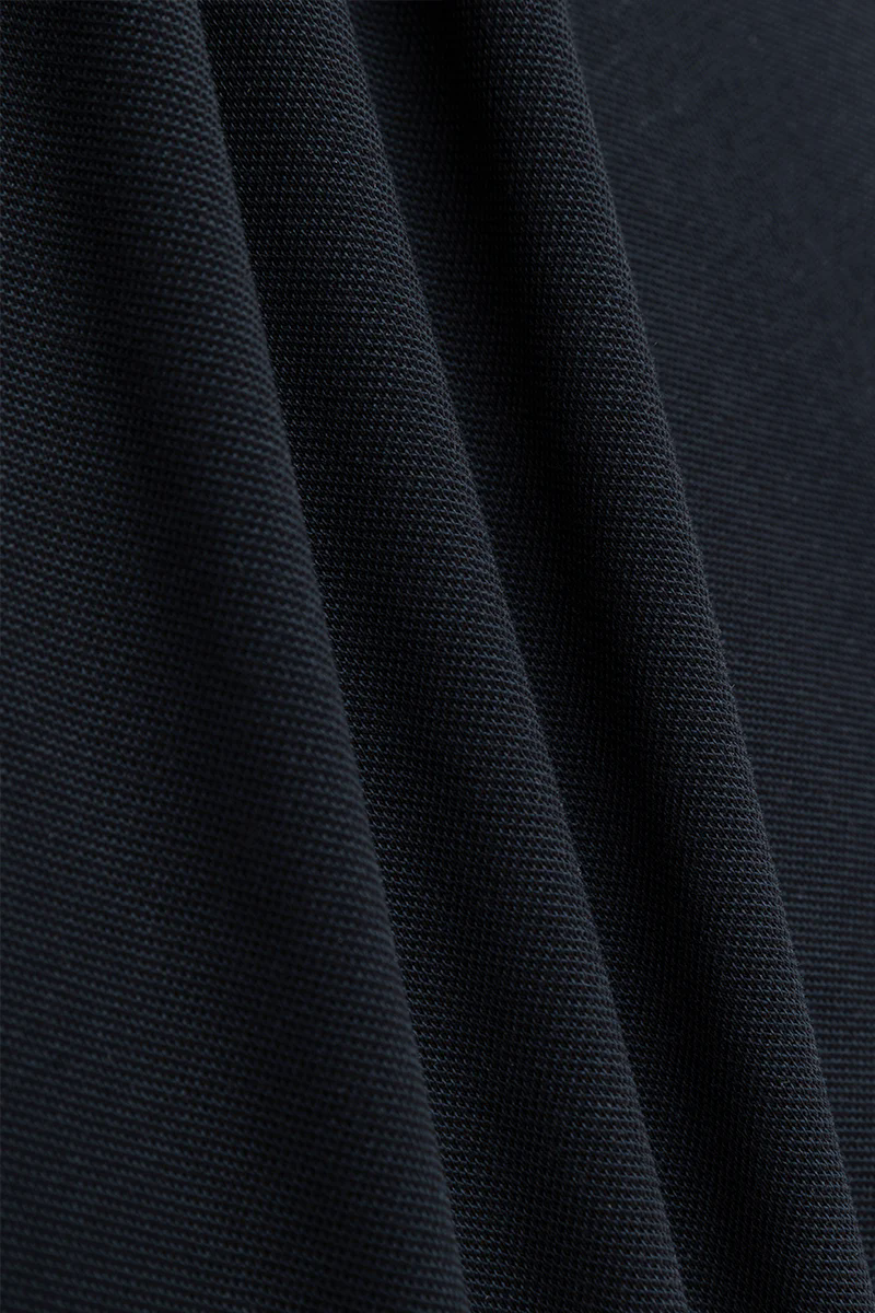 Waterless Dye Pique Polo | Black BKYD01