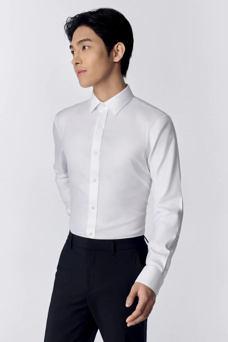 InstantCool Dobby Dress Shirt | White WH001Z