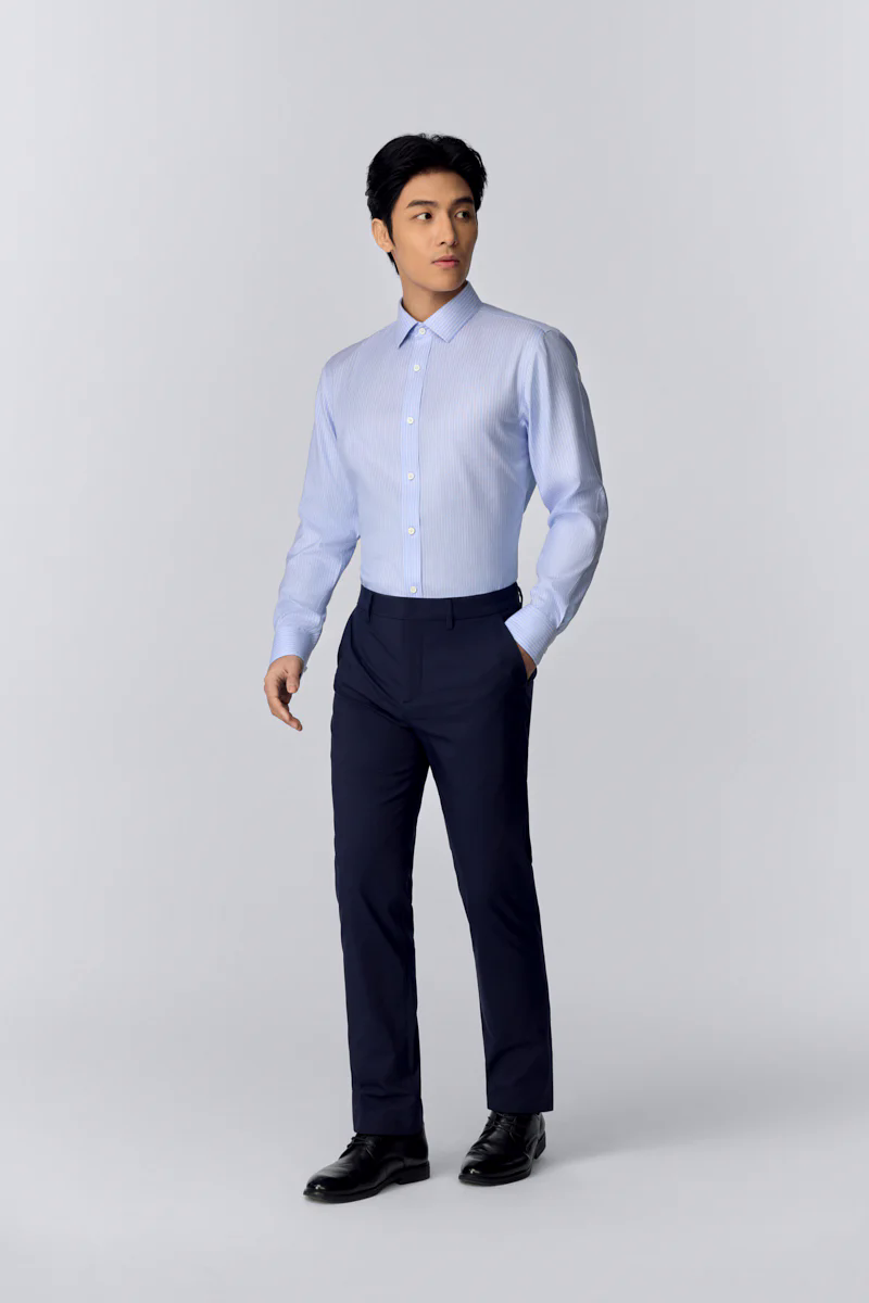 InstantCool Dobby Dress Shirt | Blue Stripes 15952N InstantCool Dobby Dress Shirt | Blue Stripes 15952N