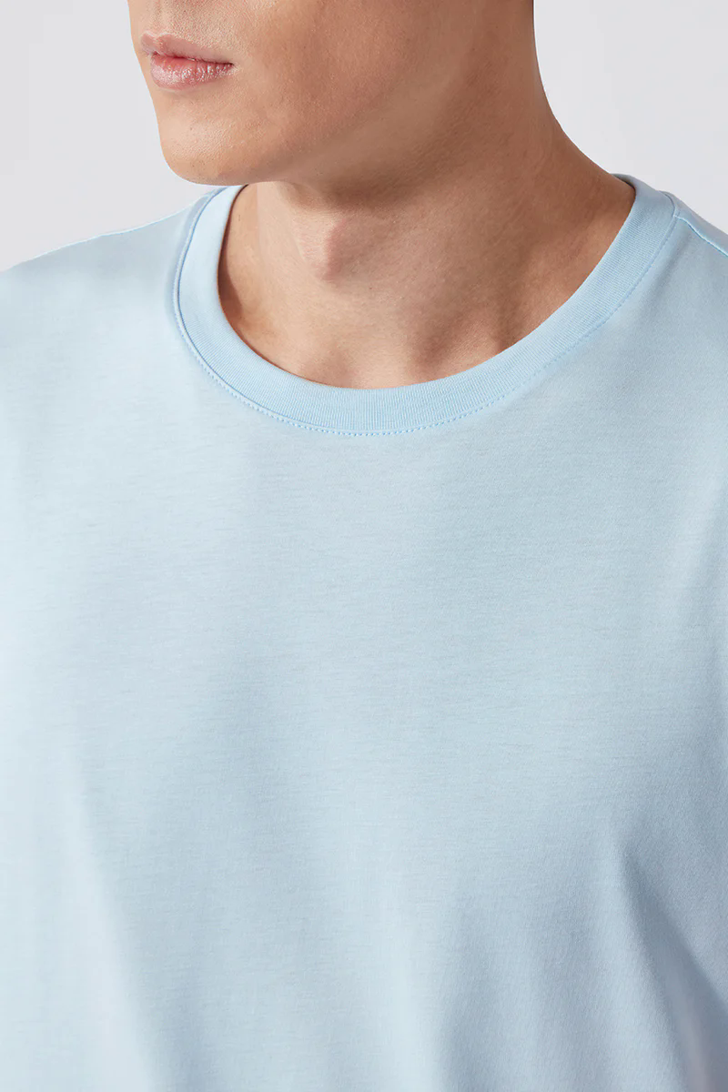 Super Soft Crew Neck T-Shirt | Light Blue BLE237 Super Soft Crew Neck T-Shirt | Light Blue BLE237