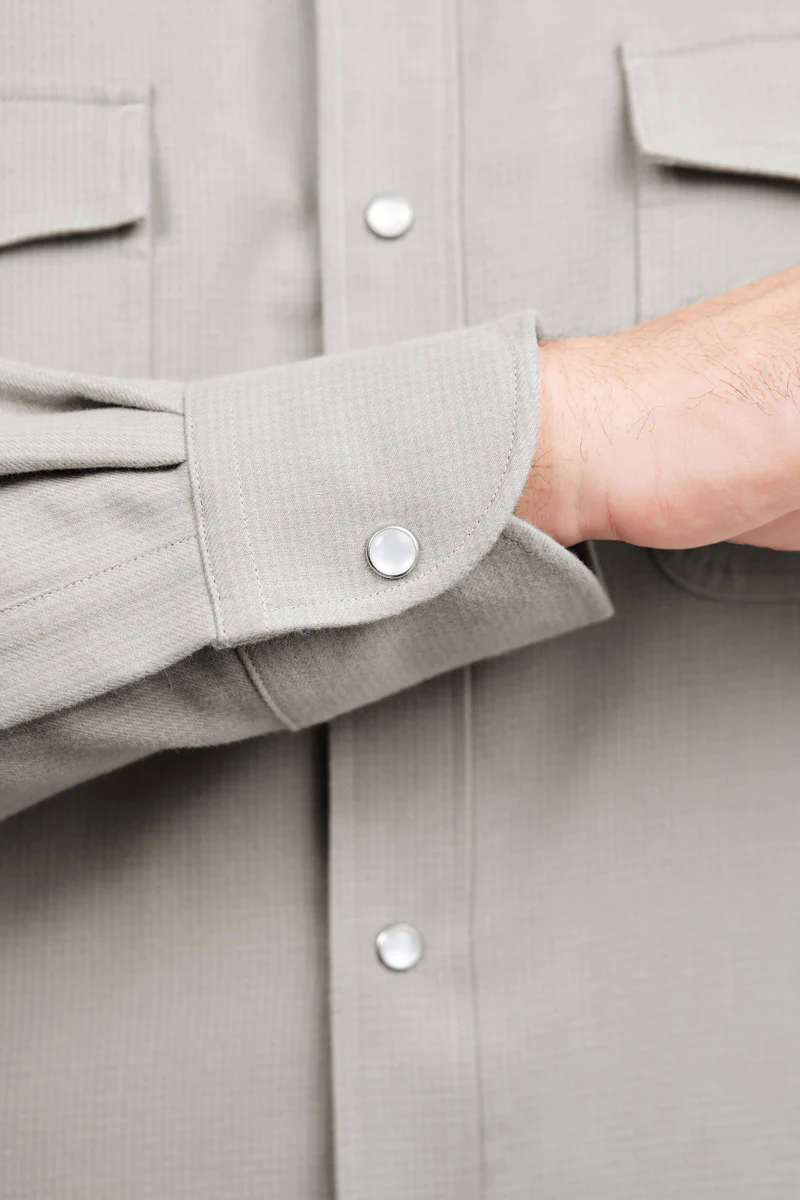 HeatGuard Casual Shirt Jacket | Khaki Semi Plain 6100NZ HeatGuard Casual Shirt Jacket | Khaki Semi Plain 6100NZ