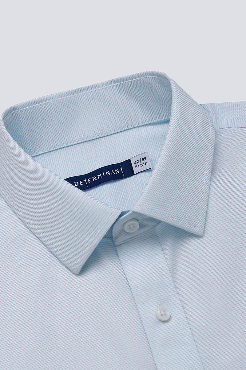 Wrinkle-Free Dobby Twill Dress Shirt | Pale Blue Semi Plain 27585N Wrinkle-Free Dobby Twill Dress Shirt | Pale Blue Semi Plain 27585N