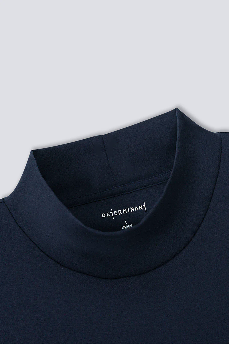 HeatGuard Mock Neck Long Sleeve T-Shirt | Navy NNY096 HeatGuard Mock Neck Long Sleeve T-Shirt | Navy NNY096