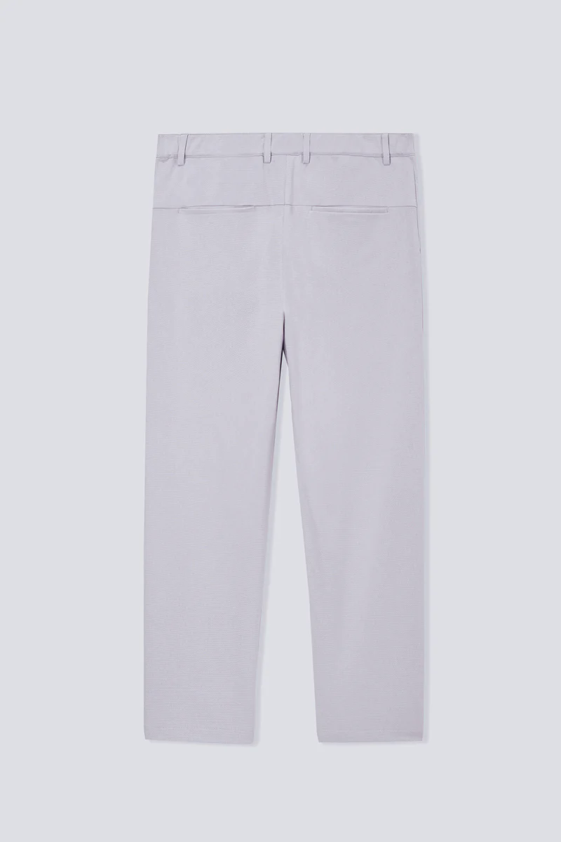 CottonSTRETCH Lightweight Knit Smart Pants | Light Grey GYE126