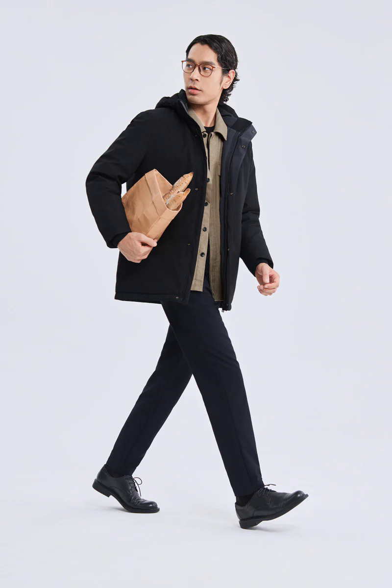 Graphene-Lined Down Parka Jacket | Black BKFD01 Graphene-Lined Down Parka Jacket | Black BKFD01