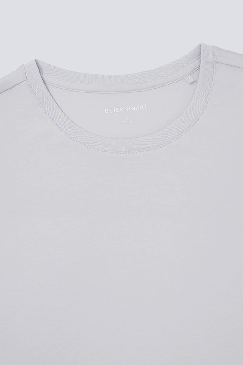 Softex Crew Neck T-Shirt | Light Grey GYFL01