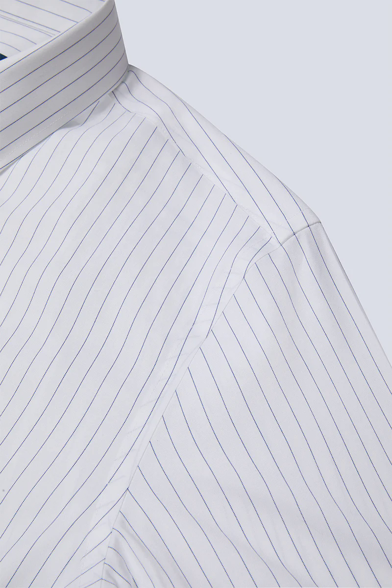 Wrinkle-Free Pinpoint Oxford Dress Shirt | Blue Stripes 9566DK Wrinkle-Free Pinpoint Oxford Dress Shirt | Blue Stripes 9566DK