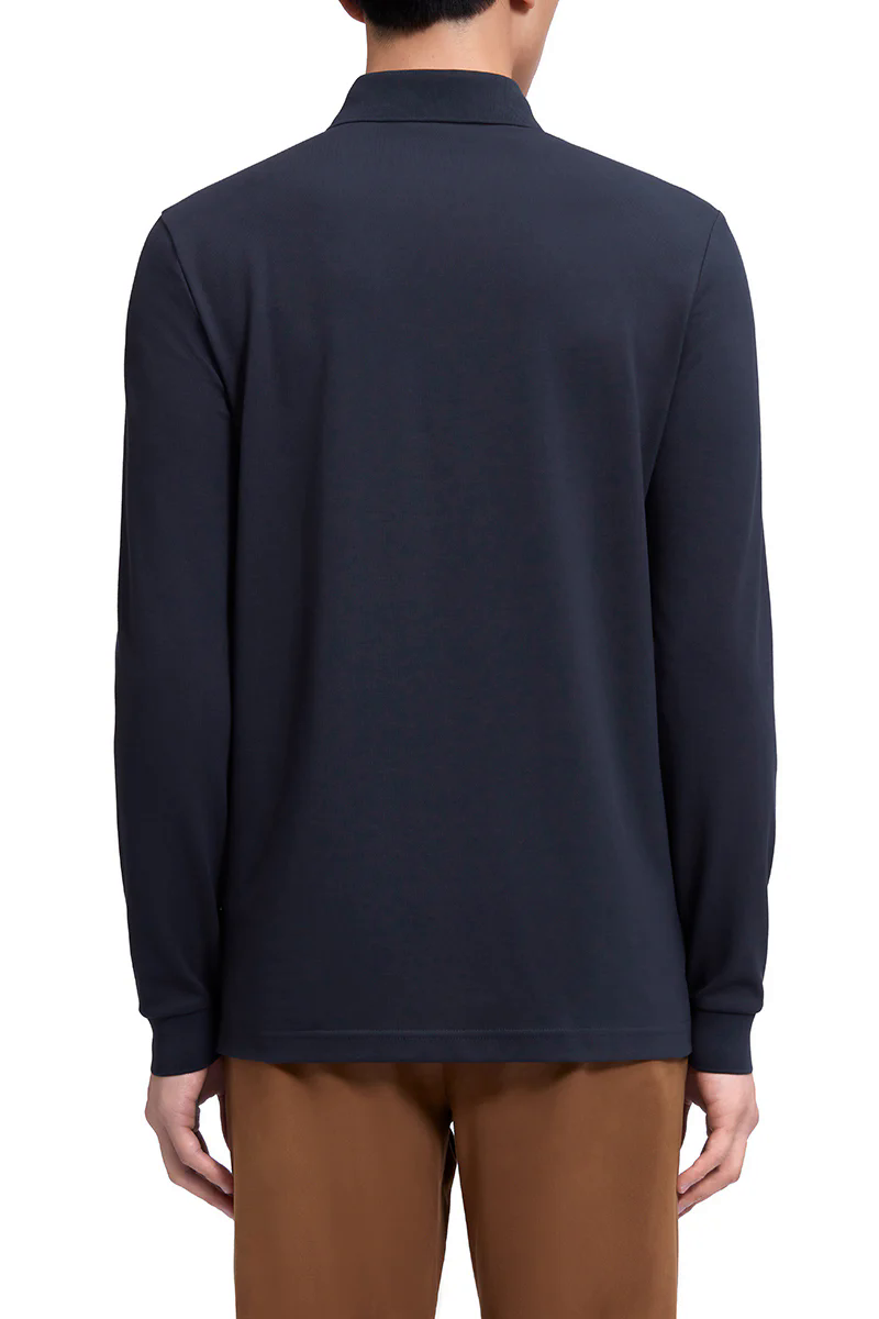Pique Long Sleeve Polo | Charcoal GYE164 Pique Long Sleeve Polo | Charcoal GYE164