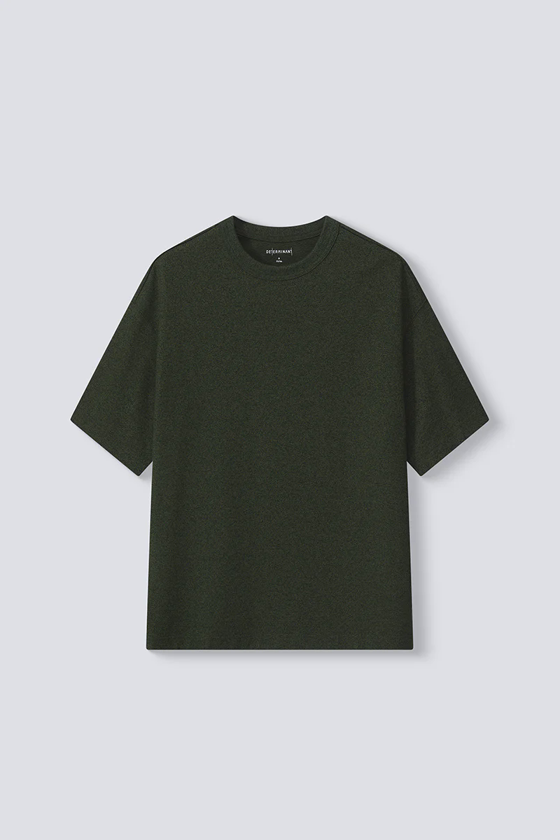 Waterless Dye Relaxed-Fit T-Shirt  | Dark Green GN0609