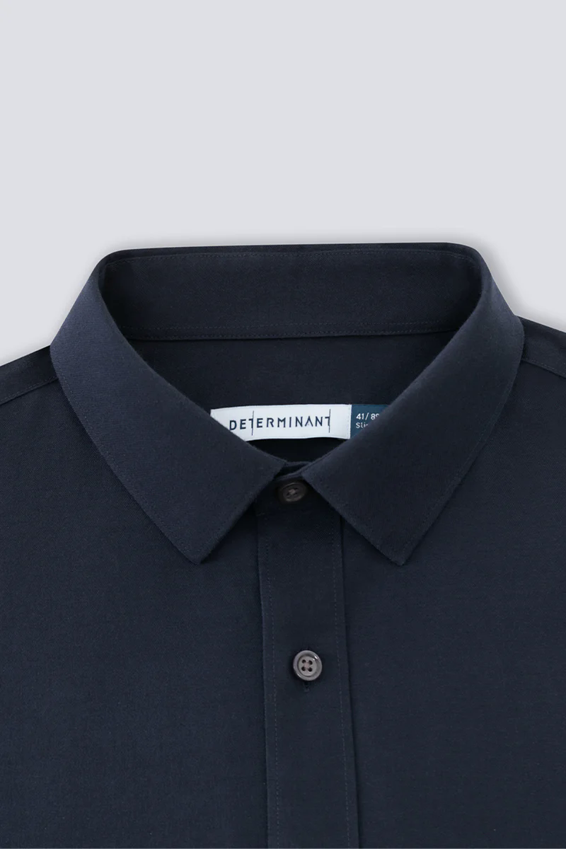 Supreme Cotton-Yak Twill Dress Shirt | Navy 0373DK Supreme Cotton-Yak Twill Dress Shirt | Navy 0373DK