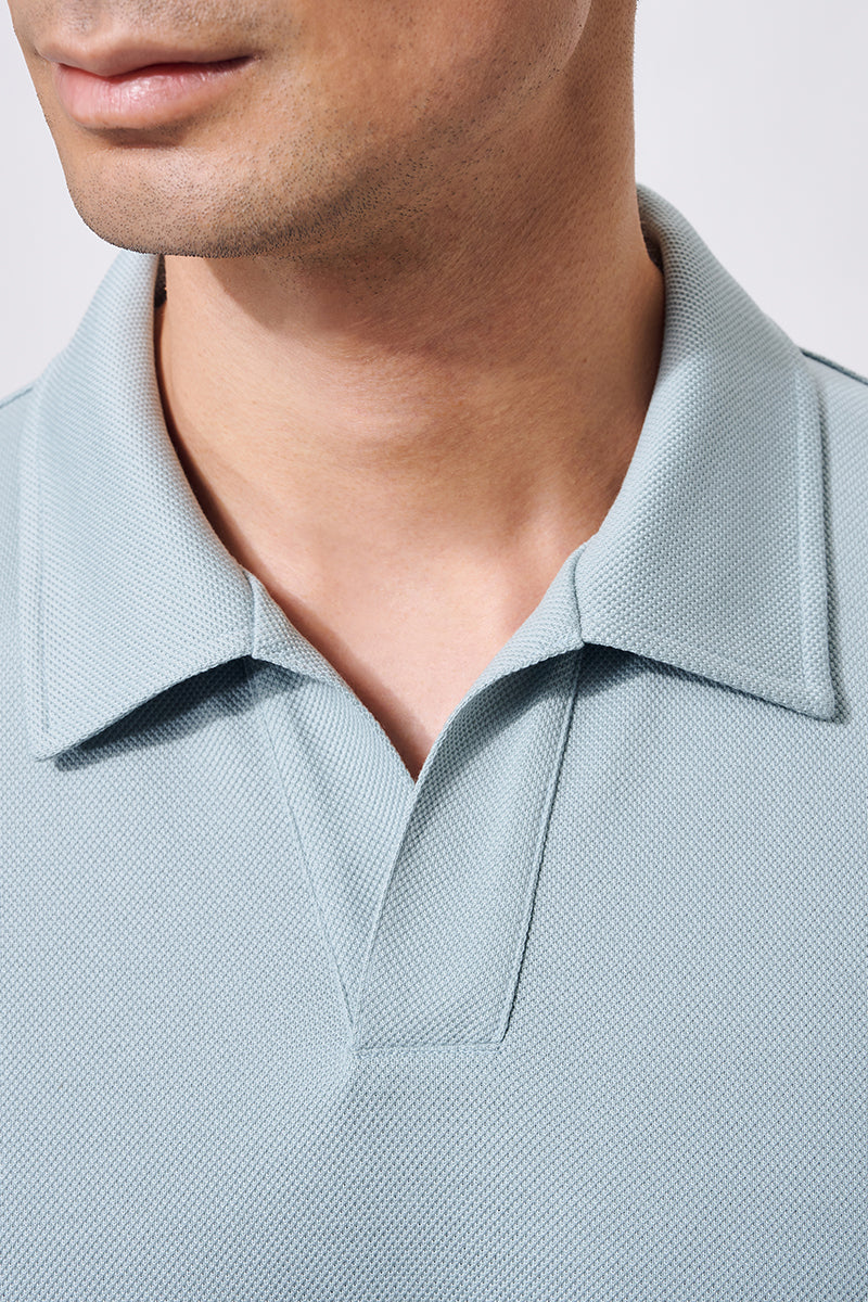 Regal Pique Buttonless Polo | Green GYE111 Regal Pique Buttonless Polo | Green GYE111
