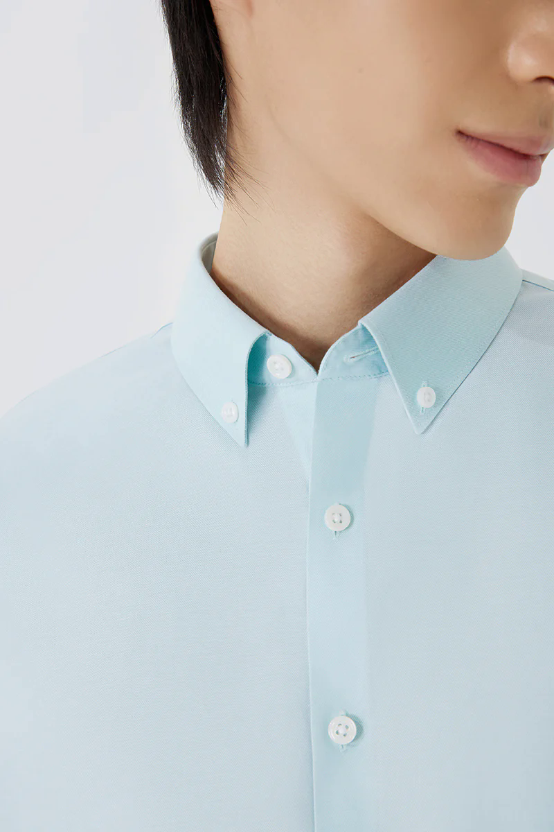 Twill Button-Down Smart Shirt | Mint 7560NZ Twill Button-Down Smart Shirt | Mint 7560NZ