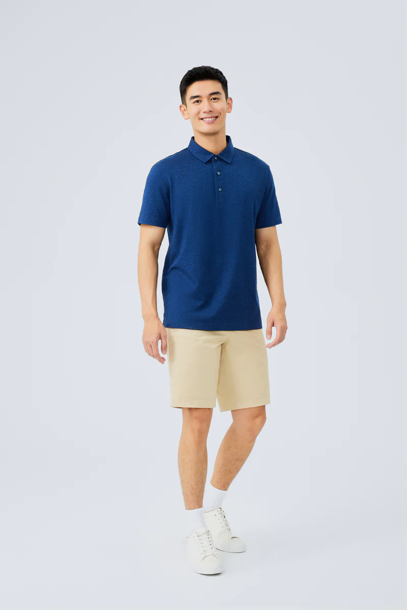 Waterless Dye Jersey Polo | Dark Blue BL3012