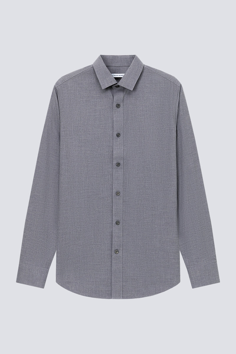 Supreme Cotton-Yak Twill Dress Shirt | Stone Grey 0372DK Supreme Cotton-Yak Twill Dress Shirt | Stone Grey 0372DK