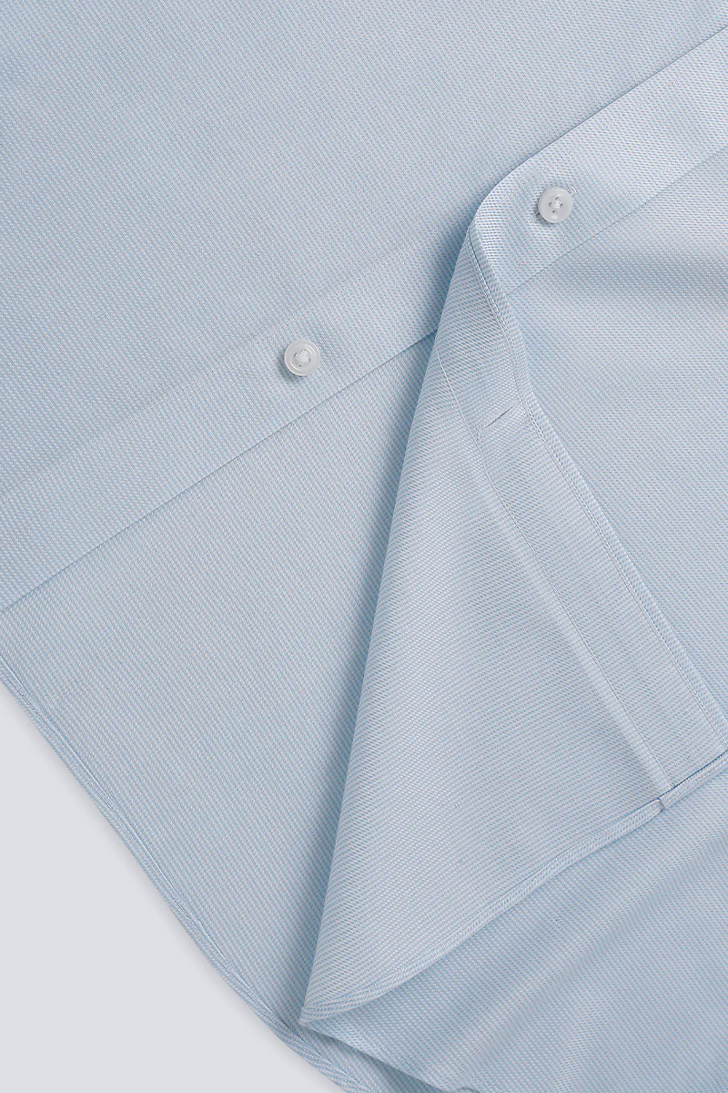 Wrinkle-Free Dobby Twill Dress Shirt | Pale Blue Semi Plain 27585N Wrinkle-Free Dobby Twill Dress Shirt | Pale Blue Semi Plain 27585N