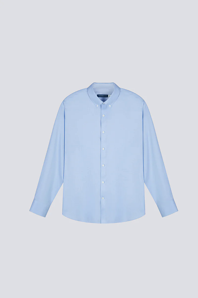 Twill Button-Down Smart Shirt | Light Blue 9773NZ Twill Button-Down Smart Shirt | Light Blue 9773NZ