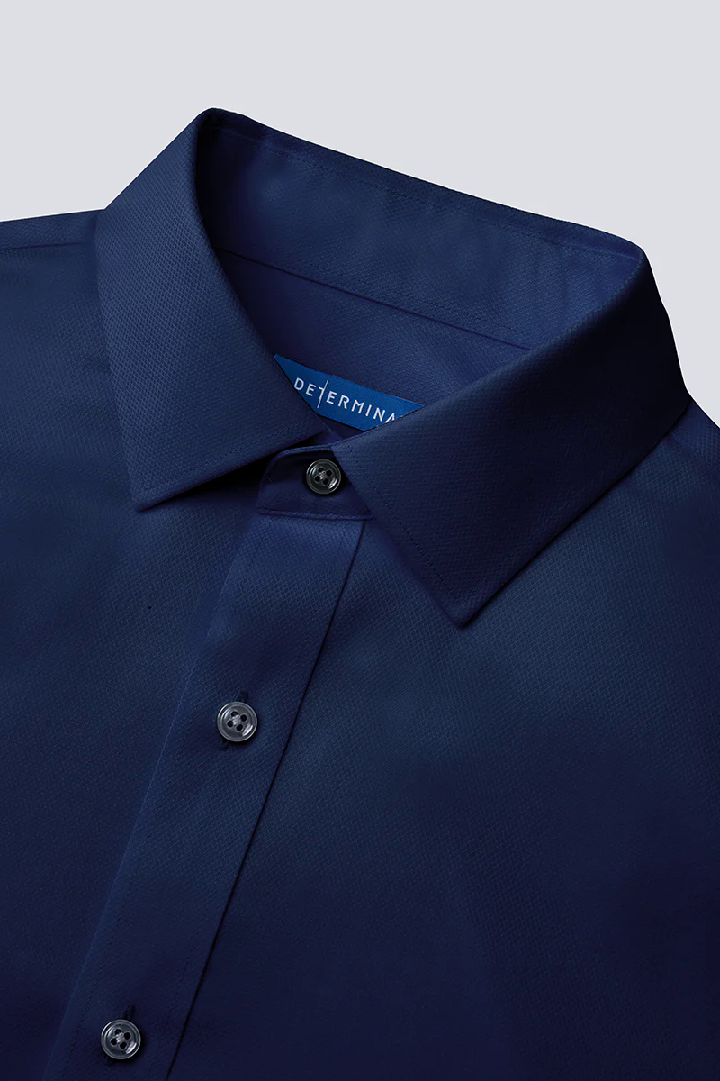 Dobby Dress Shirt | Navy NYE063 Dobby Dress Shirt | Navy NYE063